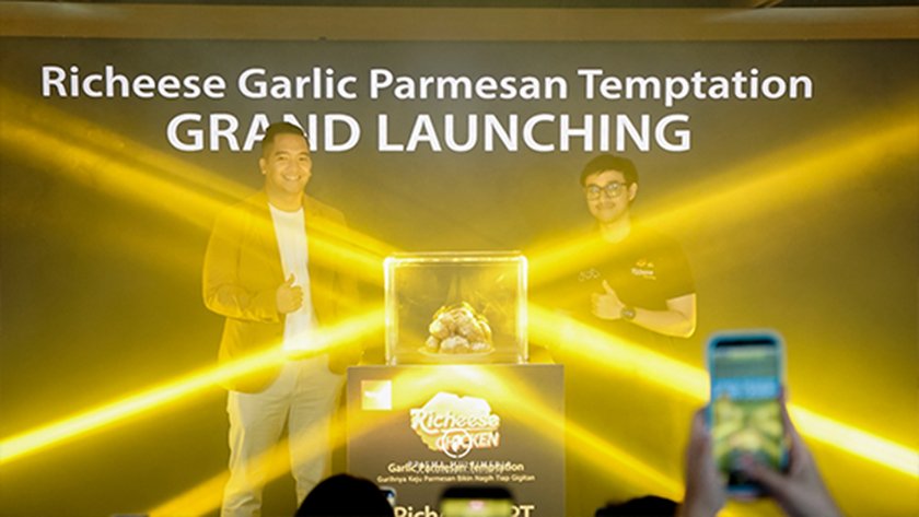RICHEESE GARLIC PARMESAN TEMPTATION GRAND LAUNCHING